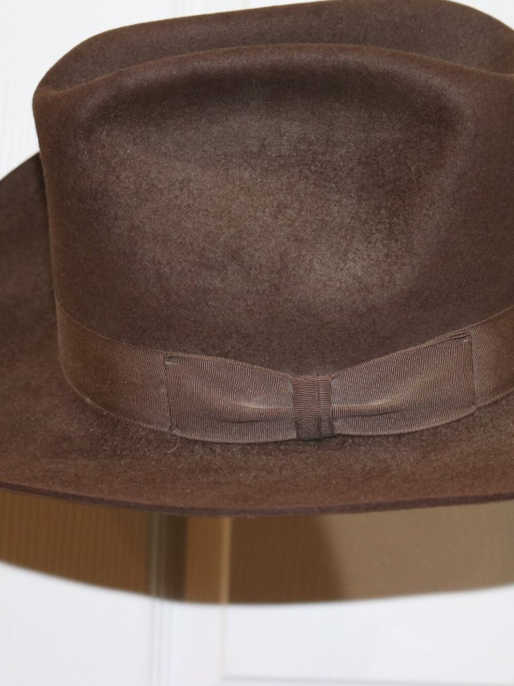 Westchester brown felt western hat. 7-1/8 size.